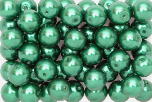 [P12#590] Perles de Cire , 8mm, 200gr, Vert