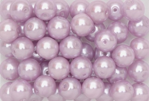 [P12#606] Perles de Cire , 8mm, 200gr,Mauve