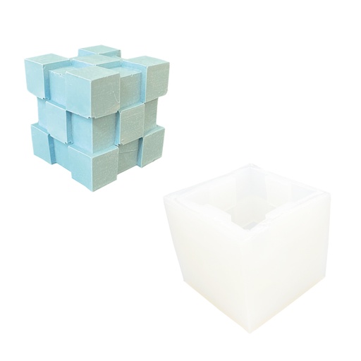 [UC106#0262] Moule en silicone 6cm x 6cm - Bump cube