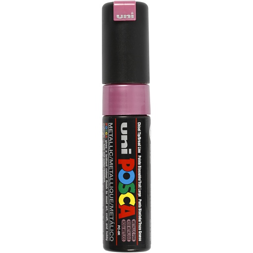 [CR278850] Posca Marker, metallic pink, afm PC-8K, lijndikte 8 mm, breed, 1 stuk