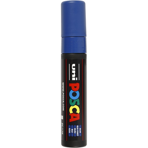 [CR279041] Posca Marker, blauw, afm PC-17K, lijndikte 15 mm, extra breed, 1 stuk