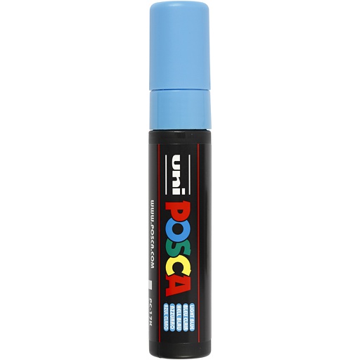 [CR279057] Posca Marker, lichtblauw, afm PC-17K, lijndikte 15 mm, extra breed, 1 stuk