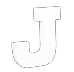 [DE-AC739C] Décopatch Letter 12cm, J. - Wit