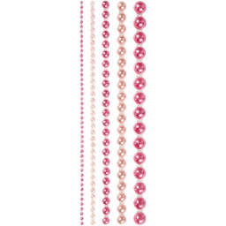 [CR28320] Halve plakparels, roze, afm 2-8 mm, 140 stuk/ 1 doos