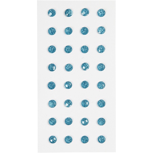 [CR283808] Pierres de strass, d: 8 mm, bleu clair, 32 pièce/ 1 Pq.