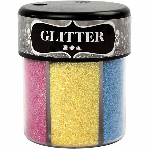 [CR28430] Glitter, diverse kleuren, 6x13 gr