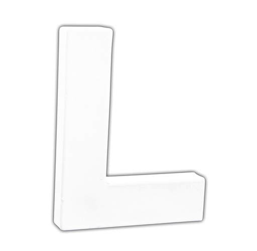 [DE-ABC#741] Décopatch Alfabet klein Letter 12cm, L. - Wit