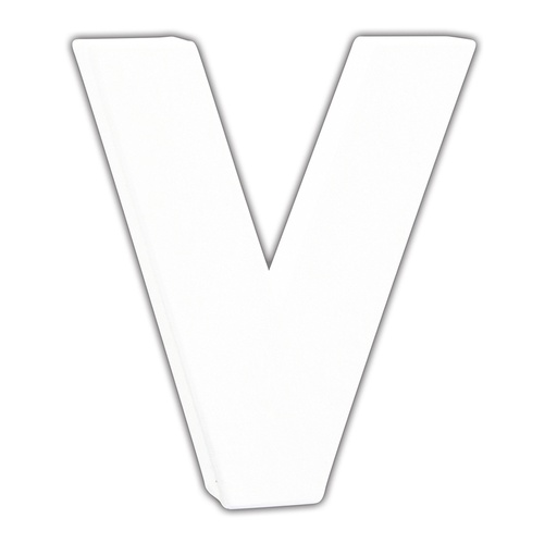 [DE-ABC#751] Décopatch lettre "V", 12cm