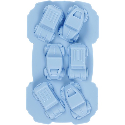 [CR37132] Siliconenvormen, lichtblauw, auto's, 12,5ml, 1 stuk