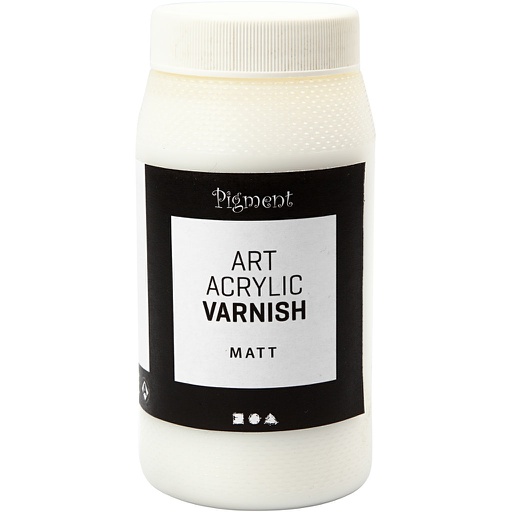 [CR39280] Vernis Art Acrylic, transparent mat, blanc, 500 ml/ 1 boîte